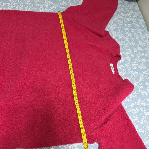 Old Navy Women's Sz M Pink Wool Blend Preppy Business Casual Crew Neck Sweater - Picture 8 of 10